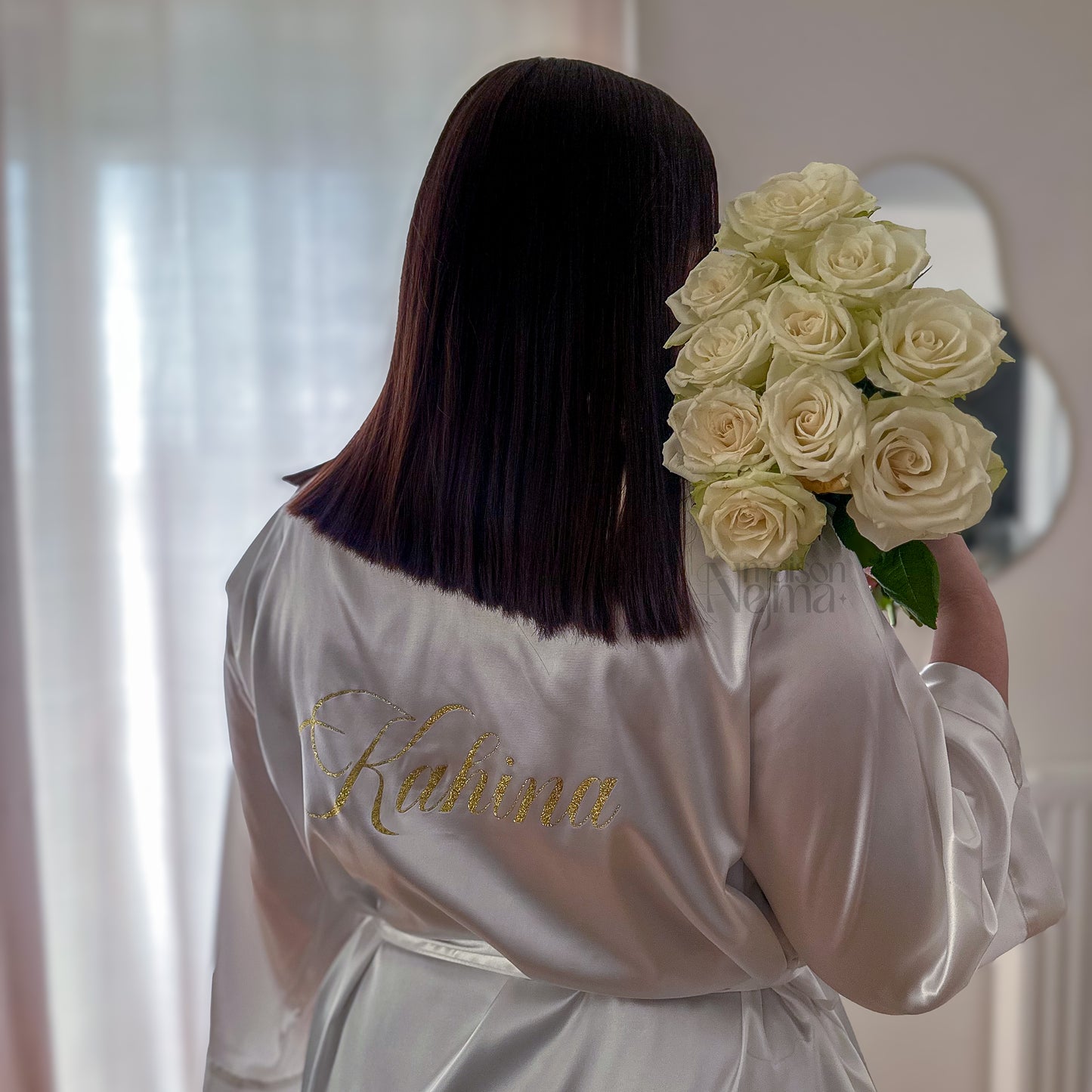 PEIGNOIR EN SATIN